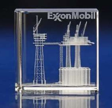 3D Glass Engraving Gift Item for Personalized Display and Premium Corporate Gifting, Elegant Decorative Keepsake for Awards, Events, Home Decor and Special Moments